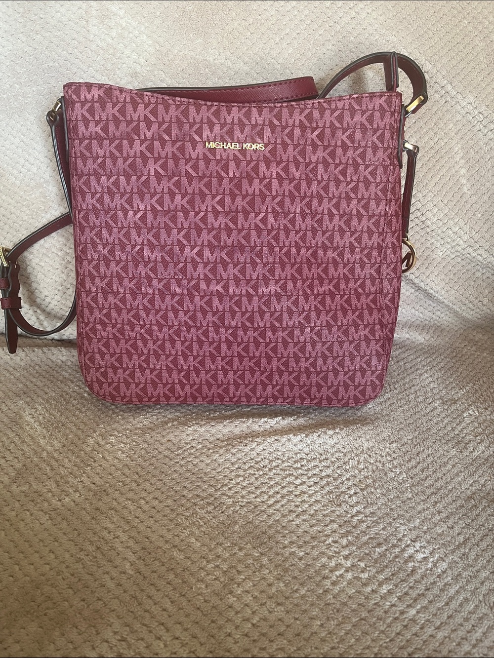 Michael Kors Jet Set Travel Large Messenger Crossbody Handbag New With Tags